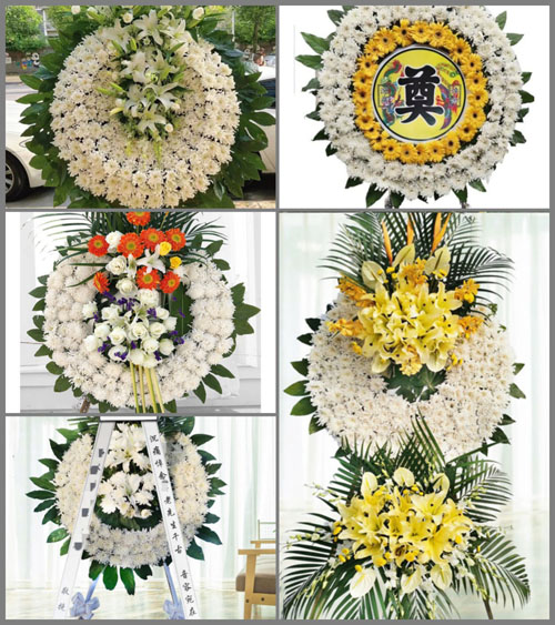 山西长治平顺县青羊镇吾乐村花圈速递